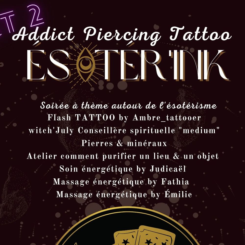 Ce Soir, Addict Piercing Tattoo Vous Enchante !