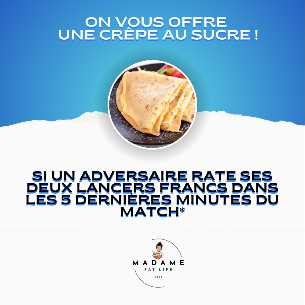 Crêpe Au Sucre Offerte 