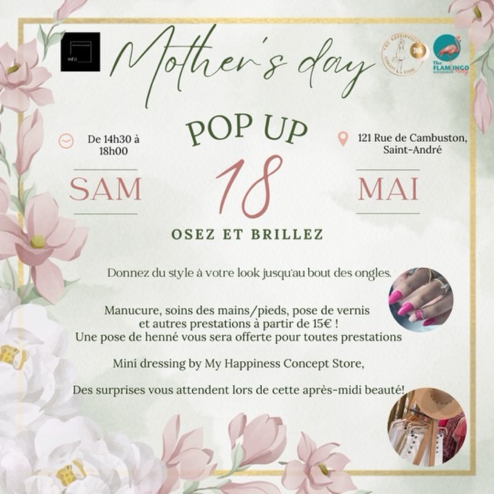 Pop Up….Fête Des Mères 🎉