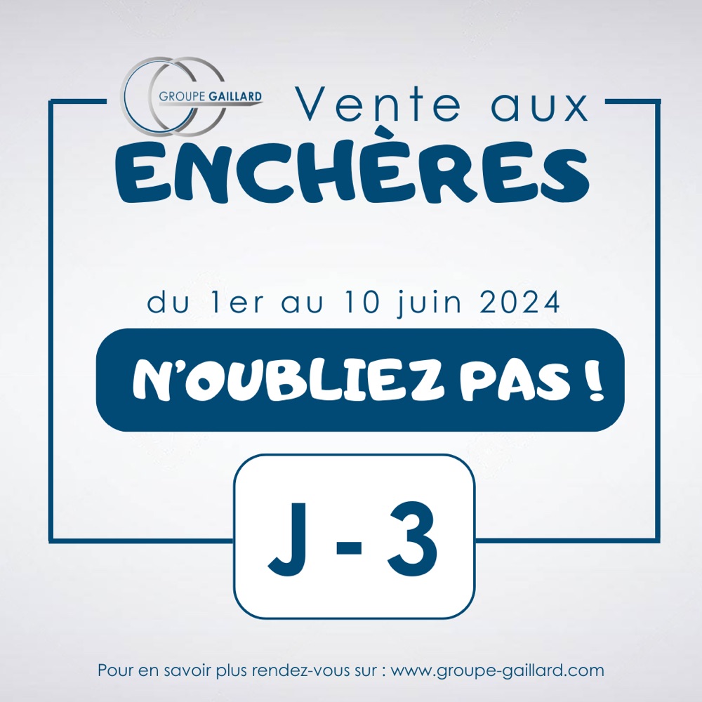 J-3, Vente Aux Enchères !