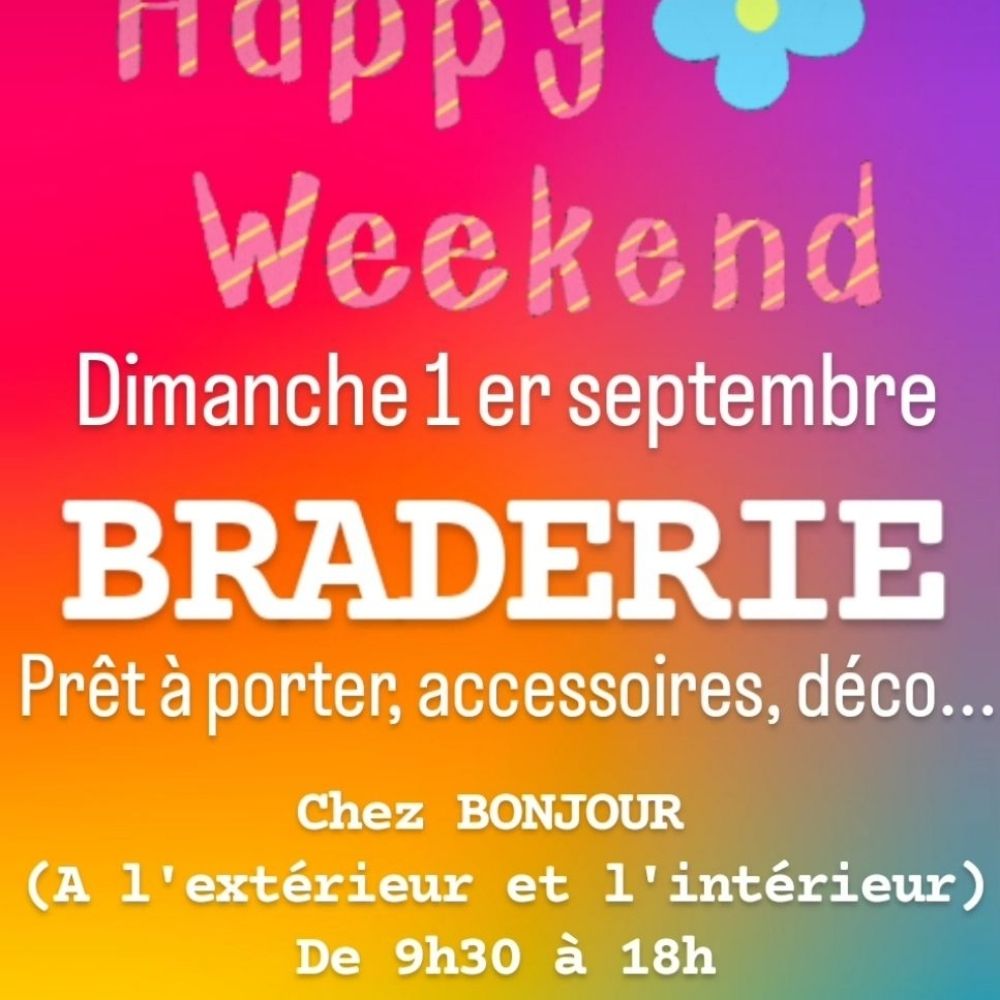 Grande Braderie Dimanche 1Er Septembre 