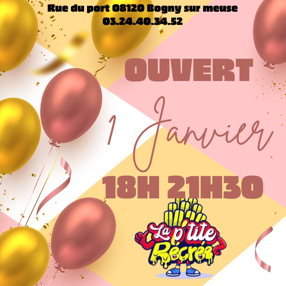 Ouvert Le 1 Janvier ! 