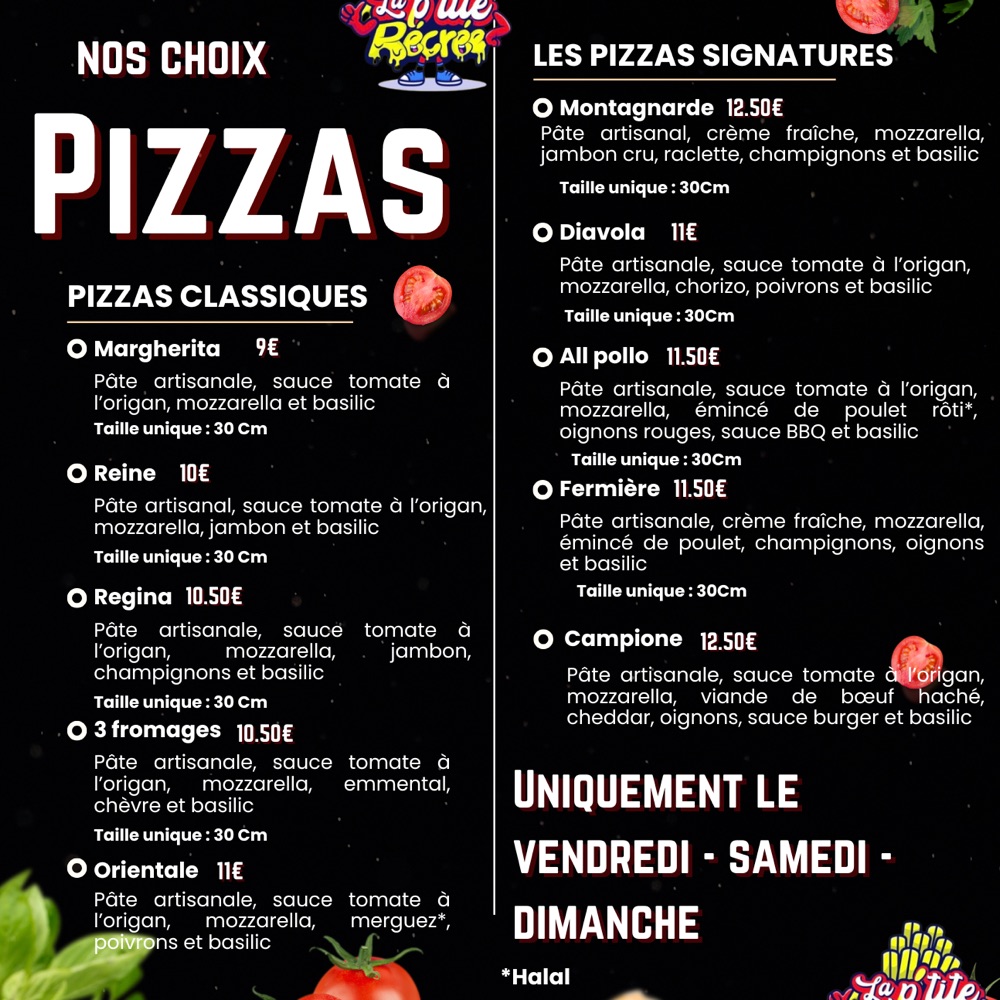 Pizza À La P’tite Récrée ?! Et Oui ! 